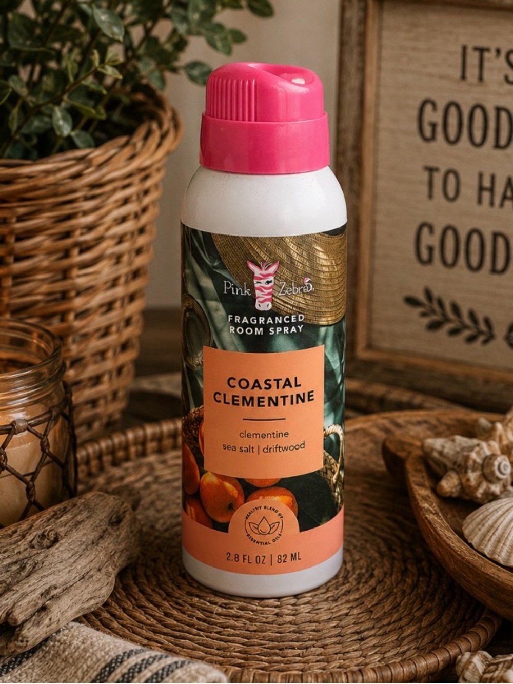 Pink Zebra Coastal Clementine Room Spray